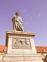 Image showing Schiller statue, Stuttgart vintage