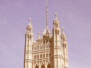 Image showing Houses of Parliament vintage