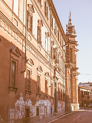 Image showing Church of Sant Antonio meaning St Anthony in Chieri vintage