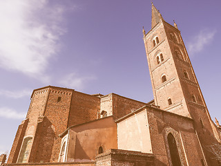 Image showing San Domenico church in Chieri vintage