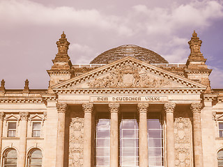 Image showing Reichstag Berlin vintage