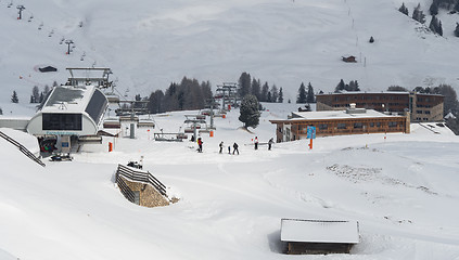Image showing Photo of ski areal in the South Tirol