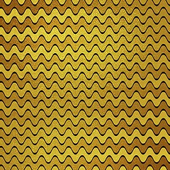 Image showing Gold glitter wavy stripes background