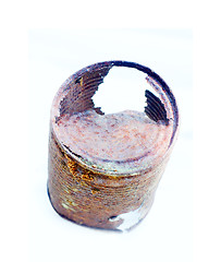 Image showing tin can on white background