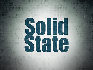 Image showing Science concept: Solid State on Digital Paper background