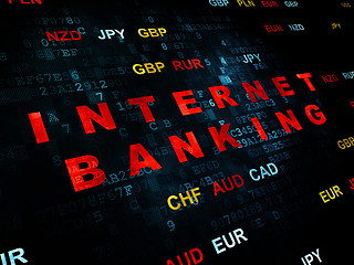 Image showing Banking concept: Internet Banking on Digital background