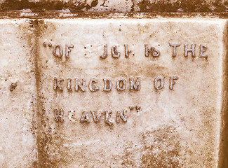 Image showing Glasgow cemetery vintage