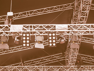 Image showing  Stage lights vintage