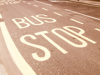 Image showing  Bus stop vintage