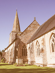 Image showing St Mary Magdalene church in Tanworth in Arden vintage