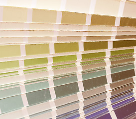 Image showing  Color table vintage