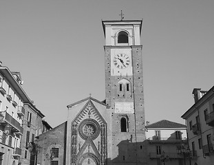 Image showing Black and white Duomo di Chivasso