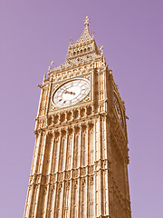 Image showing Big Ben, London vintage