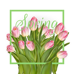Image showing Spring cheerful tulip design. EPS 10