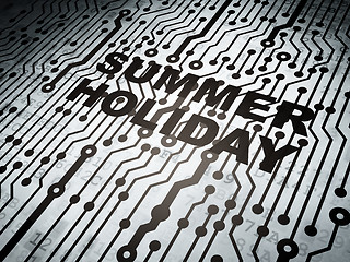 Image showing Vacation concept: circuit board with Summer Holiday