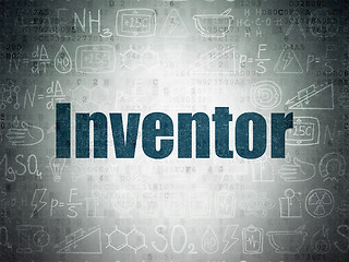 Image showing Science concept: Inventor on Digital Paper background