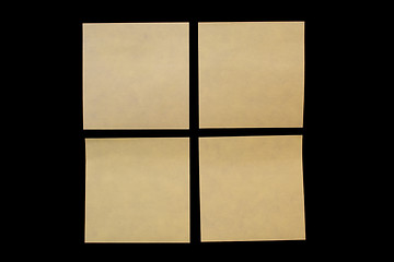 Image showing Four post-it