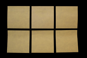 Image showing six post-it
