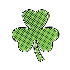 Image showing green clover shamrock