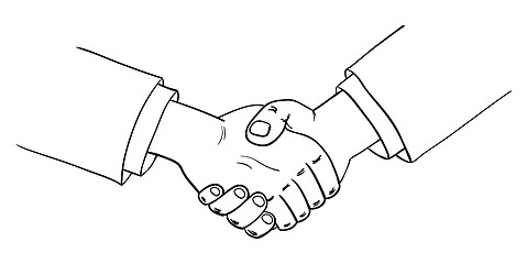 Image showing two shaking hands