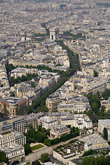Image showing Aerial view of Paris
