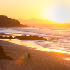 Image showing Pared beach, Fuerteventura, Canary Islands, Spain