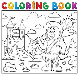 Image showing Coloring book orc theme 2