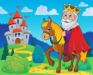 Image showing King on horse theme image 2