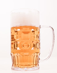 Image showing  Lager beer glass vintage