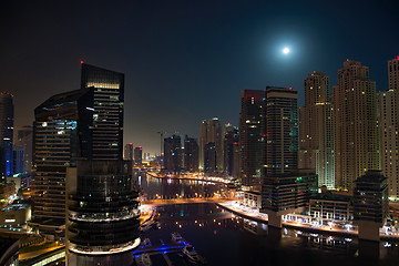 Image showing Dubai at Night, UAE