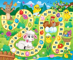 Image showing Board game image with Easter theme 1