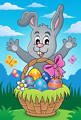 Image showing Easter basket theme image 4