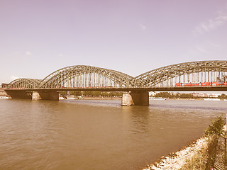 Image showing River Rhein vintage