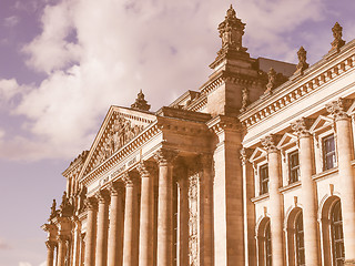 Image showing Reichstag Berlin vintage