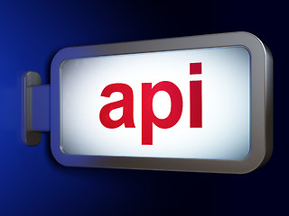 Image showing Programming concept: Api on billboard background