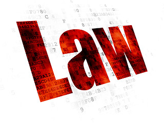 Image showing Law concept: Law on Digital background