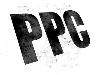 Image showing Advertising concept: PPC on Digital background