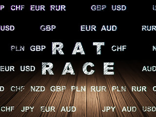 Image showing Business concept: Rat Race in grunge dark room