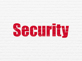 Image showing Protection concept: Security on wall background