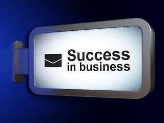 Image showing Finance concept: Success In business and Email on billboard background