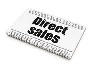 Image showing Marketing concept: newspaper headline Direct Sales