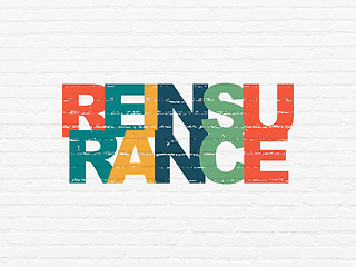 Image showing Insurance concept: Reinsurance on wall background