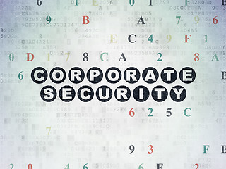 Image showing Security concept: Corporate Security on Digital Paper background