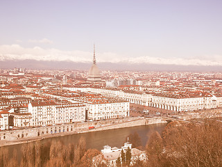 Image showing Turin view vintage