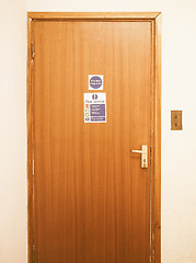 Image showing  Fire door vintage
