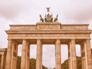 Image showing Brandenburger Tor Berlin vintage