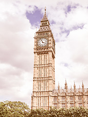 Image showing Big Ben vintage