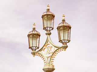 Image showing  Street light vintage