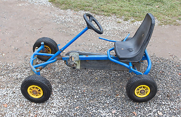 Image showing Dirty old go-kart