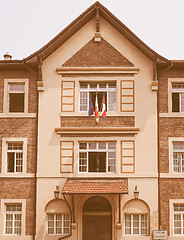 Image showing City hall in Collegno vintage